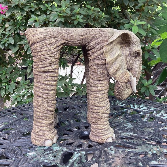 Vintage Jaimy Elephant Plant Stand - Picture 3 of 4